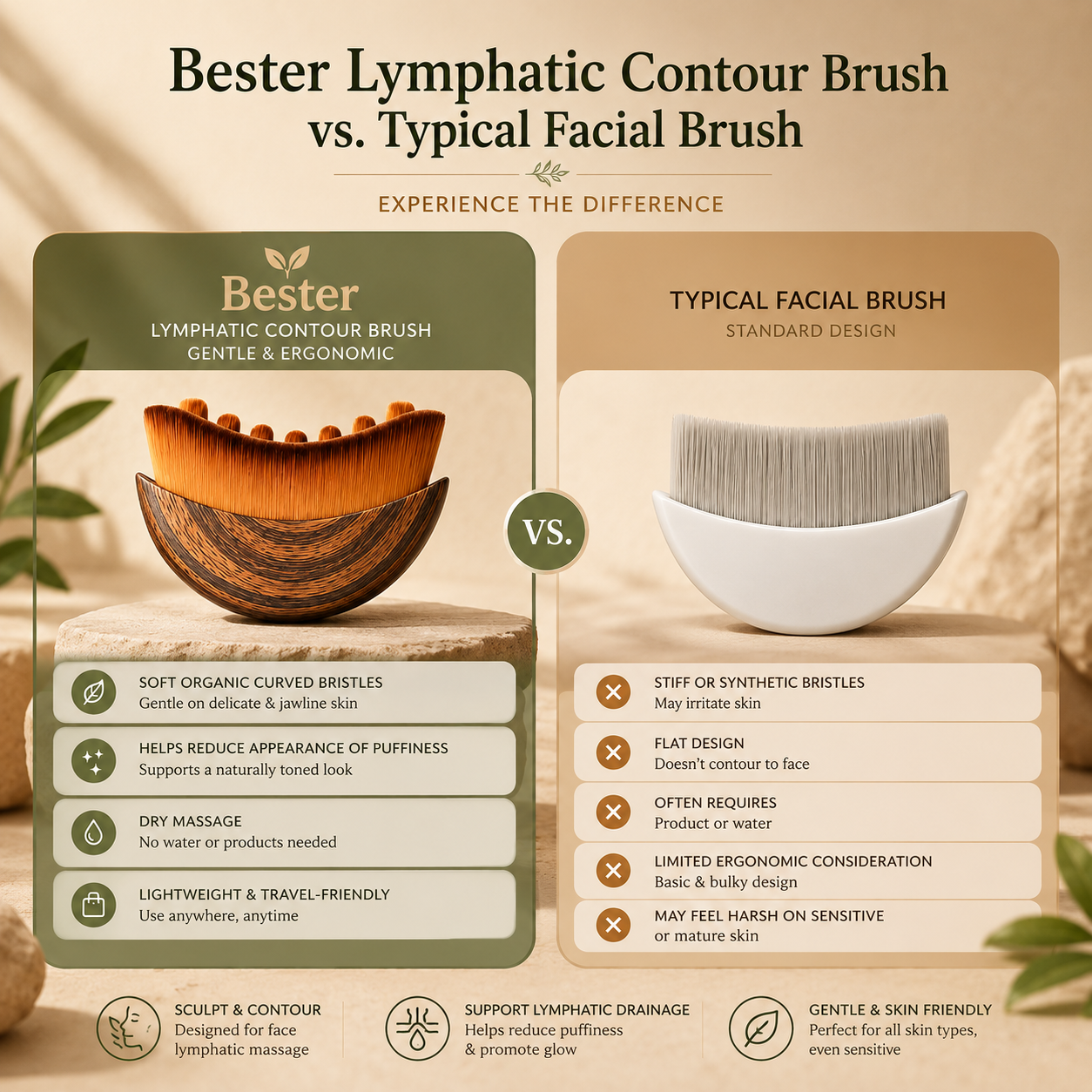 Lymphatic Face Brush