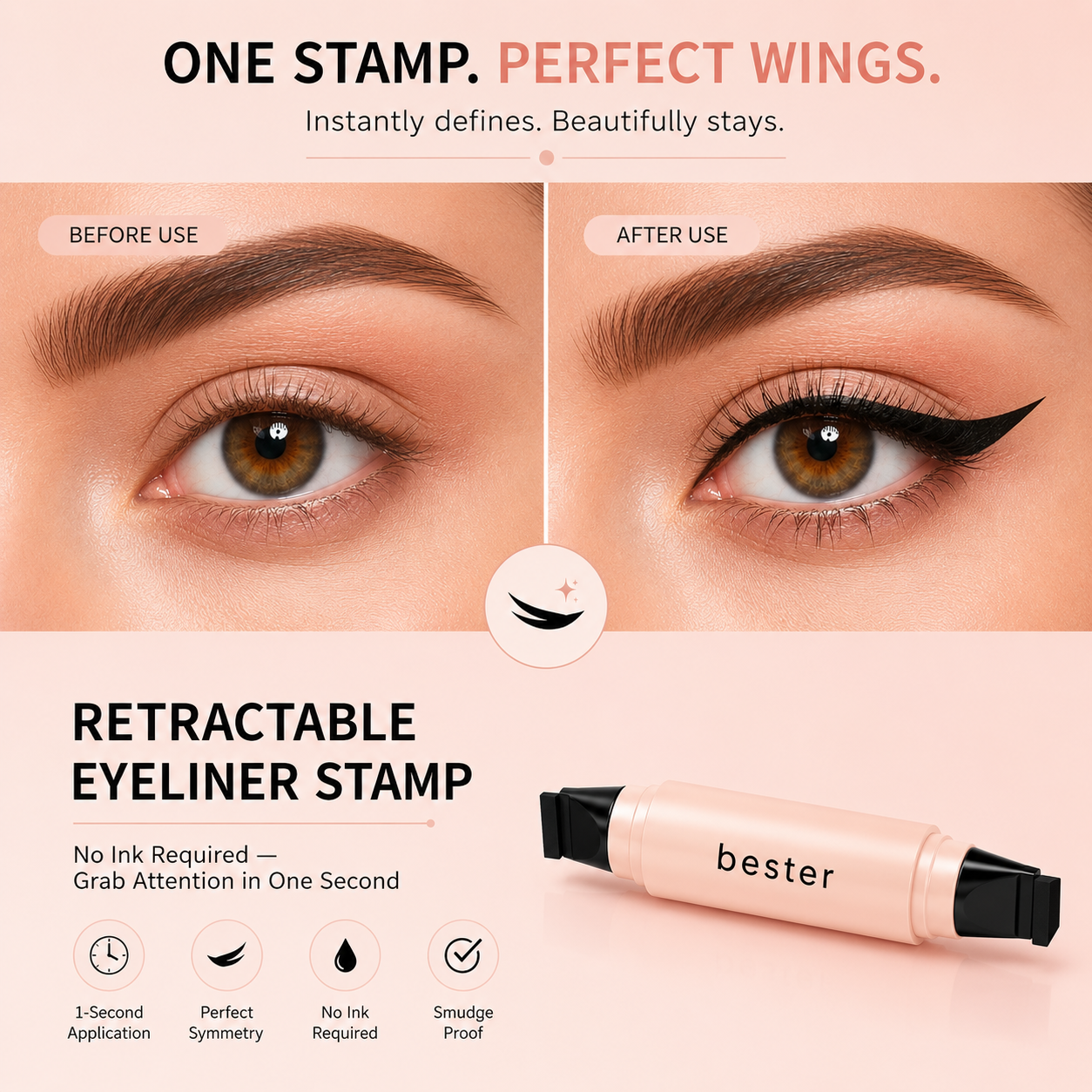 Dual Wing Eyeliner Stamp