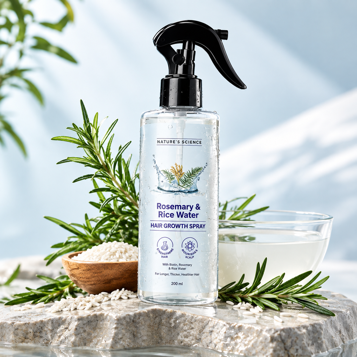 Rosemary Rice Water Hair Spray